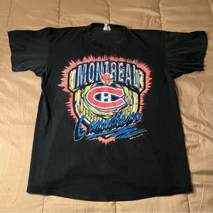 1993 Montreal Canadiens Single Stitch Vintage Tee Shirt